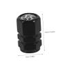 Alipis 4pcs Aluminum Alloy Tire Valve Caps Valve Covers for Cars Motorbikes and Prevent Leakage Dirt Ingress and Leopard Print Design view 2