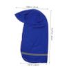 Happyyami 2pcs Thermal Ski Mask Balaclava Reflective Sun Shade for Outdoor Sports Versatile Hooded Scarf for Skiing Snowboarding Cycling and Running Reflective Stripes Blue view 2
