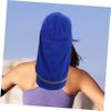 Happyyami 2pcs Thermal Ski Mask Balaclava Reflective Sun Shade for Outdoor Sports Versatile Hooded Scarf for Skiing Snowboarding Cycling and Running Reflective Stripes Blue view 4