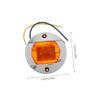 PLAFOPE 2pcs Truck Side Lights Led Round Signal Lights Caution Function for Rv Trailer Boat Semi Truck Easy Installation view 2