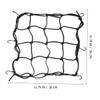 Cabilock 2pcs Elastic Vehicle Cargo Net for Secure Storage of Motorcycle Gear and Helmets Versatile Stretchable Mesh Netting with Convenient Hooks for Bikes and Trailers for Luggage and view 2