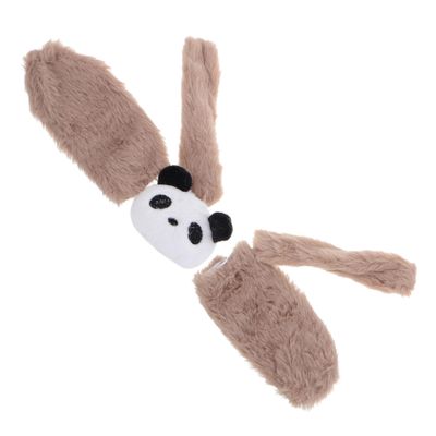 Cabilock 2pcs Plush Motorbike Handlebar Covers for Electric Bikes Warm Anti-slip Stylish Cartoon Grip Wraps