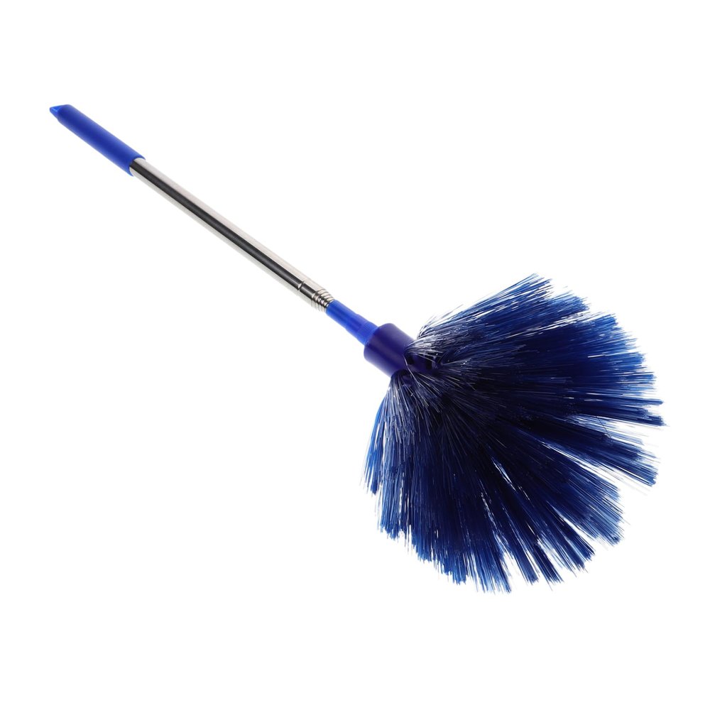 GAROZATION Handle Cobweb Duster Brush for Ceiling Cleaning Extendable Spiderweb Stiff Bristles for Use High Reach Tool for Home Cleaning