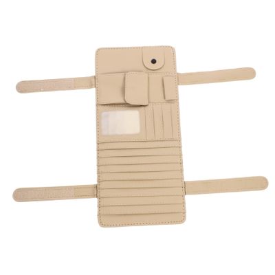 Unomor Sun Visor Cover Cd Organizer Car Organizer Multifunction Storage Pouch Hook Loop Fastener Suitable for Vehicles