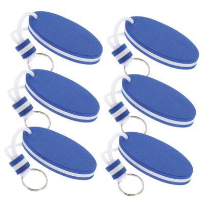 Toddmomy 6pcs Eva Floating Keychains with Surfboard Pendant Water Holders for Boating Fishing Rafting and Outdoor Sports Durable and Easy to Store