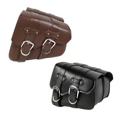 PU Leather Motorcycle Hanging Bag Saddlebag Triangle Waterproof