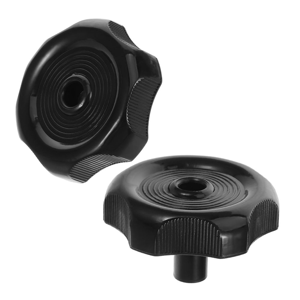 VOSAREA 2 Pack Plastic Rv Window Vent Knobs with 1 Inch Shaft Black