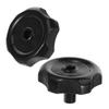 VOSAREA 2 Pack Plastic Rv Window Vent Knobs with 1 Inch Shaft Black view 1