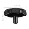 VOSAREA 2 Pack Plastic Rv Window Vent Knobs with 1 Inch Shaft Black view 2