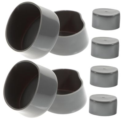 OUNONA 8pcs Trailer Wheel Bearing Caps Durable Rubber Dust Covers for Automotive Protection Prevent Water Dirt Entry Fits Standard Trailers