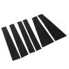 6PCS Car Door Window Pillar Decal PC Mirror Gloss Black Trim Replacement for 20102020 view 1