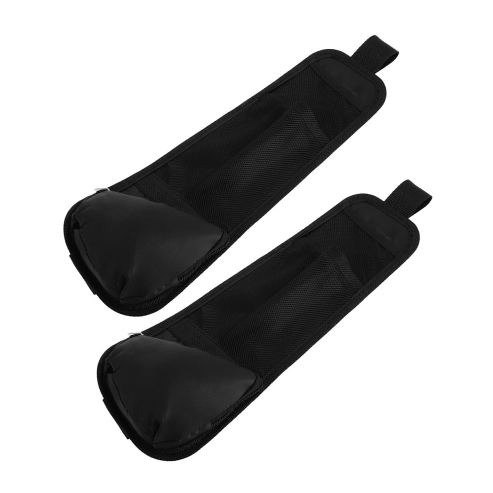 MAGICLULU 2pcs Car Seat Side Storage Bag Non-woven Organizer for Clutter Interior Easy Installation Mesh Net Holder for Drinks Phones and Accessories Vehicles
