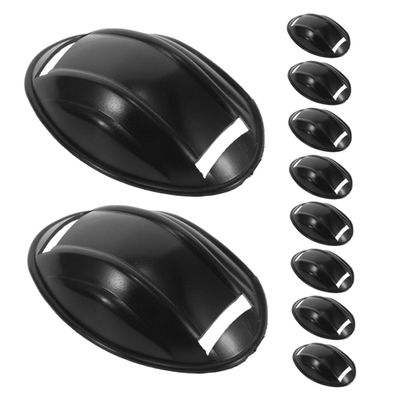 Ciieeo 10pcs Adjustable Chin Protectors for Motorcycle Helmets Soft Plastic Chin Pads Cup for Hardhat Face Mask Pads Nonslip for Ski Helmets Bike
