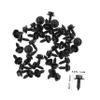 Unomor 50pcs Head Bumper Cover Screws Car Mud Guard Screws Easy Installation Bumper Splash Panel Bolts view 2