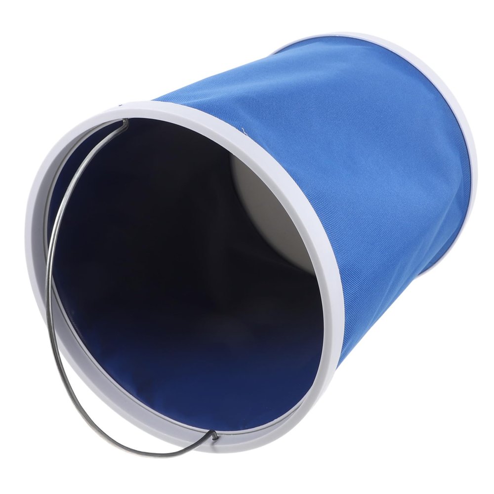 ABOOFAN Collapsible Water Container Portable Folding Bucket with Handle for Camping Fishing Car Washing -Resistant Oxford Cloth Pail for Outdoor Activities