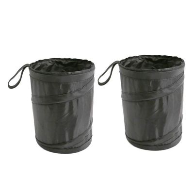 HEALLILY 2pcs Portable Car Garbage Bins Foldable Storage Bags for Organizing Trash Toys Drinks Leak Spacious Car Organizers