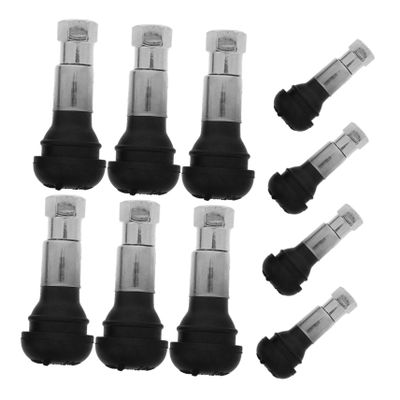 Luxshiny 10pcs Tubeless Tire Valve Stems Metal Valve Stem Kit for Car Truck SUV Airtight Seal Easy Installation