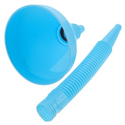 PENIKOKO Wide Mouth Fuel Funnel Filter for Cars and Motorcycles Spillproof Design Flexible Extension Nozzle Clean Fueling for Efficient Refueling
