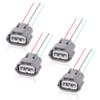 BEMOFRLAY 4pcs Ignition Coil Connector Plug Wiring Harness Pigtail 3 Wire Female Fit for Nissan Altima Sentra for Infiniti for Suzuki J48817102 view 1