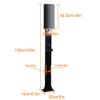 Pedestal EV Charging Station, EV Charger Connector Stand, Electric Vehicle Charging Pile, Mounted Cable Adapter for Charger Holder (Svart, 150cm/59in) - Fast Charging Solution view 2