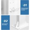 Pedestal EV Charging Station, EV Charger Connector Stand, Electric Vehicle Charging Pile, Mounted Cable Adapter for Charger Holder (Svart, 150cm/59in) - Fast Charging Solution view 4