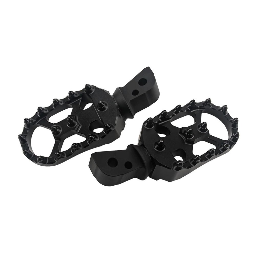 QCWLDKJRV 2019-2021 Motorcycle Rear Footrest 360 Degree Adjustable Floor Boards Rotatable FootPegs Rest(Black)
