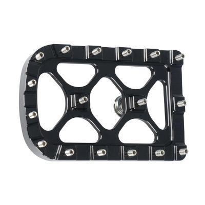QCWLDKJRV Motorcycle Large Floor Boards Footrest Brake Pedal Pad Cover Fit for Harley Touring Electra(Black)