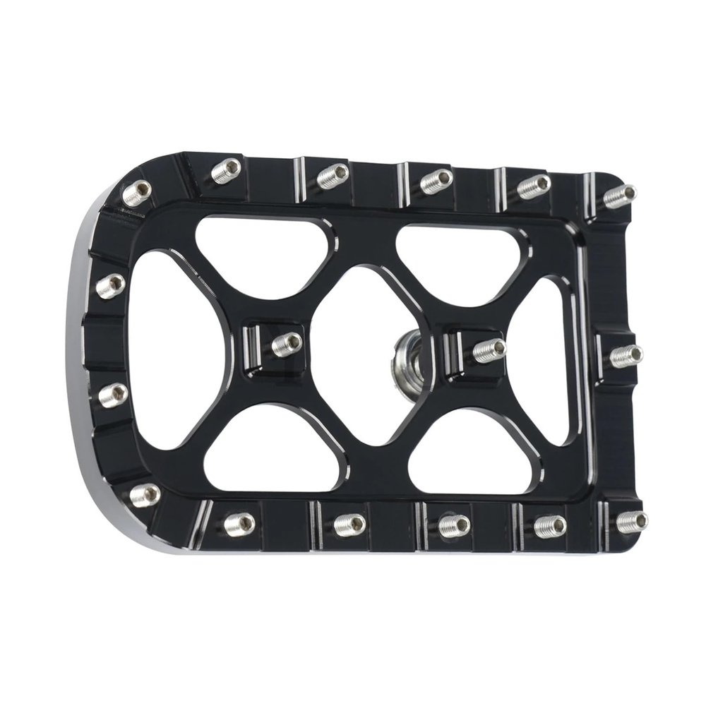 QCWLDKJRV Motorcycle Large Floor Boards Footrest Brake Pedal Pad Cover Fit for Harley Touring Electra(Black)