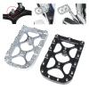 QCWLDKJRV Motorcycle Large Floor Boards Footrest Brake Pedal Pad Cover Fit for Harley Touring Electra(Black) view 2