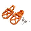 QCWLDKJRV Fit for Husqvarna TE 300 250 FE 350 450 501 Floor Boards FootRest Footpegs Rests 2017-2023(Orange) view 1