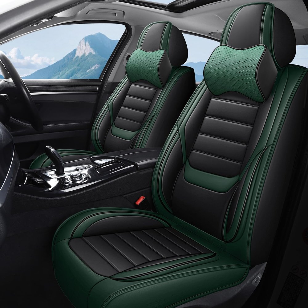 Leather Car Seat Covers for Mazda 6 2010-2020 2021 Mazda6,Full Set 5 Seats