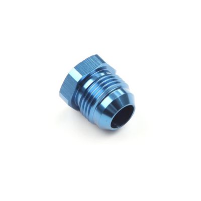 US Ship 10AN AN-10 Male Flare Plug Fitting Adapter Aluminum an Plug Blue