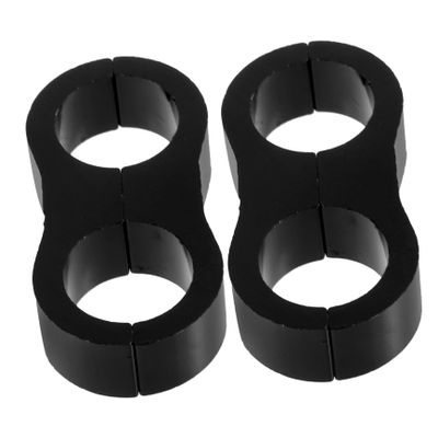 Zerodeko Sturdy Line Hose Clamps 2-piece Aluminum Motorbike Throttle Clamp 2-hole Hose