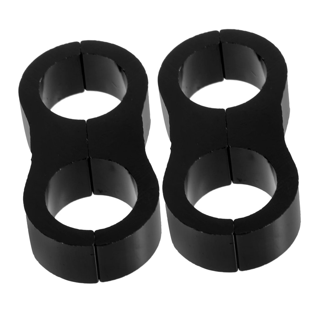 Zerodeko Sturdy Line Hose Clamps 2-piece Aluminum Motorbike Throttle Clamp 2-hole Hose