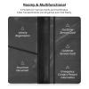 Custom Pu Leather Car Registration and Insurance Card Holder Personalized Men Women Auto Truck Comparment Accessories Case for Essential Document, Driver License, Cards Blue-green view 4