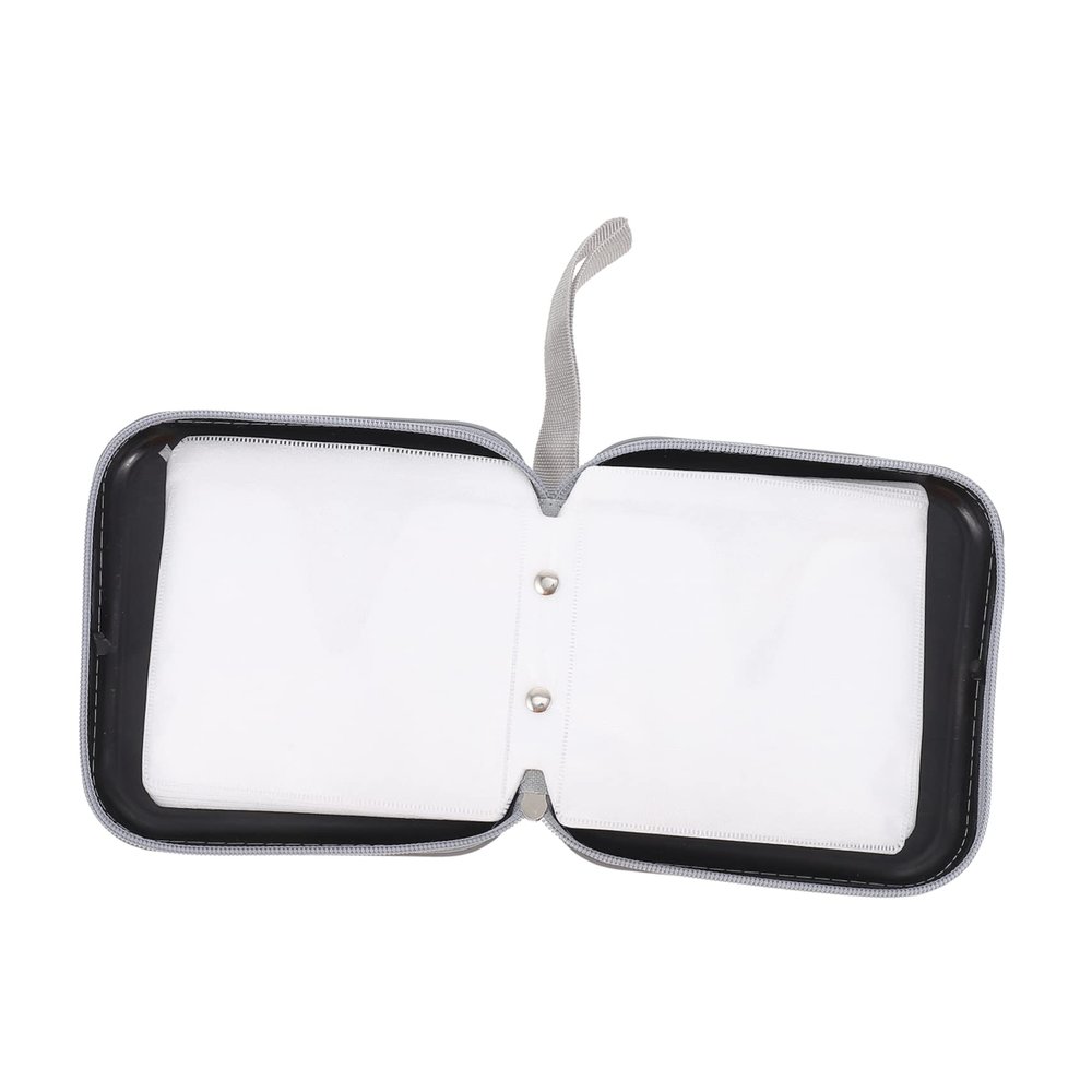 MAGICLULU Cd Storage Bag Slots Plastic Cd Case Capacity Holder Zipper DVD Organizer for Travel Home Storage