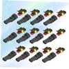 PRETYZOOM 15pairs Wide Application Connectors Wire Plugs Sealed Joint for Auto Wiring view 2