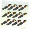 PRETYZOOM 15pairs Wide Application Connectors Wire Plugs Sealed Joint for Auto Wiring view 4