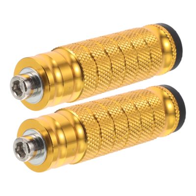 STOBAZA CNC Aluminum Alloy Motorcycle Foot Pegs 2-Pack Rear Passenger Foot Rest Pedals for Universal Motorcycles