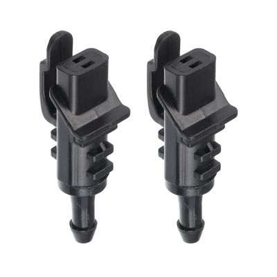 Edinstry Windshield Washer Nozzle Kit for Kia Cadenza 2014-2016 &for Hyundai Elantra Touring 2009-2012, OE# 986302L100 - Pack of 2 Black