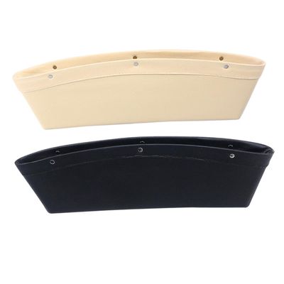 Luxshiny 2-Piece Car Seat Gap Storage Bag Set Leakproof Pouch Organizer for Bills Books Phones Easy for Vehicles