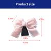 coppialu 2 Pcs Car Bow Seat Headrest Hook, Multi-Functional Automobile Seatback Hanging Organiser,Car Purse Hooks Fits For Most Cars (Pink) view 2