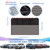 Rear Window Sun Shade, 2 PCS Magnetic Double Layer Car Side Window Sun Shades for Baby, Half Blackout & Half See-Through Back Window Covers for Sun & Privacy Protection,Car Window Accessories view 2