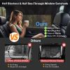 Rear Window Sun Shade, 2 PCS Magnetic Double Layer Car Side Window Sun Shades for Baby, Half Blackout & Half See-Through Back Window Covers for Sun & Privacy Protection,Car Window Accessories view 3