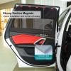 Rear Window Sun Shade, 2 PCS Magnetic Double Layer Car Side Window Sun Shades for Baby, Half Blackout & Half See-Through Back Window Covers for Sun & Privacy Protection,Car Window Accessories view 4