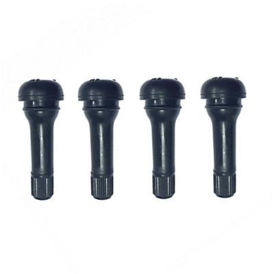 PRETYZOOM Set of 4 Tr414 Snap-in Rubber Valve Stems 15mm Diameter for Vehicle Tyres