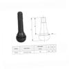 PRETYZOOM Set of 4 Tr414 Snap-in Rubber Valve Stems 15mm Diameter for Vehicle Tyres view 2