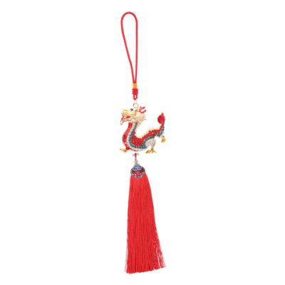 PRETYZOOM Modern Car Rear View Mirror Dragon Ornament Alloy Dragon Pendant Car Mirror Hanging Decor