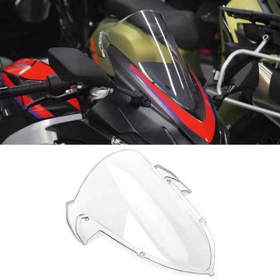 Motorcycle 3 Colors Acrylic Windscreen Fits for Aprilia RS457 rs457 RS 457 2024 2025 Windshield Front Fairing Wind Deflector Guard Cover Acrylic Front Glass (Clear)