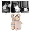 Bear Tissue Holder and Trash Can - Soft Plush Car Tissue Box | 2-in-1 Cartoon Bear Plush Tissue Holder and Trash Can | Multifunctional Garbage Bin | Armrest Storage Box for Vehicle view 3
